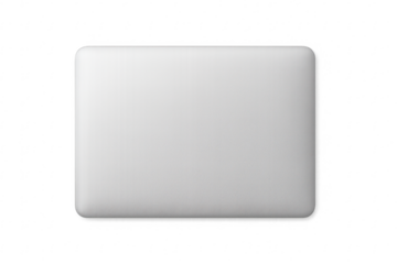 White rectangle with rounded corners on transparent background