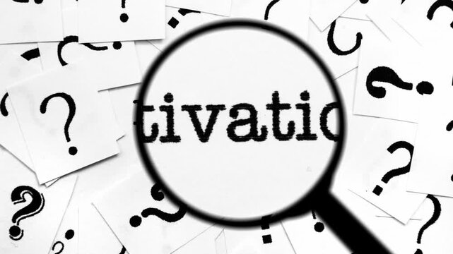 Magnifying Glass Searching for Motivation Among Question Marks and Words