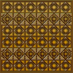 seamless pattern with golden circles