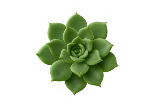 Echeveria succulent plant green rosette top view