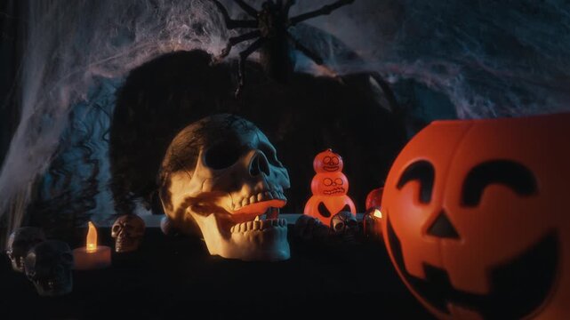 Halloween Decorations Mist Skull Lantern 2