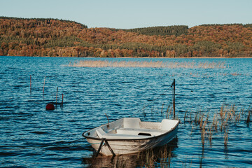 Autumn view of lake Vastersjon close to Angelholm, Sweden.