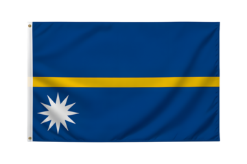 Celebrate Nauru's independence with this vibrant flag, representing national pride and cultural heritage for global unity projects