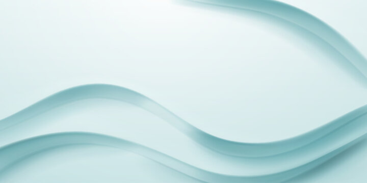 Gentle, flowing curves in a minimalist design, creating a soothing atmosphere with soft blue hues and subtle shading.