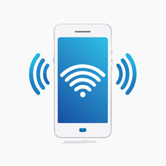 Smartphone with Wireless Connectivity: Symbolizing Digital Access and Communication
