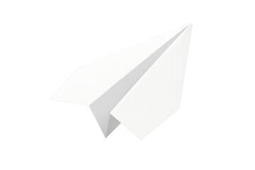 White paper airplane flying representing communication strategy progress