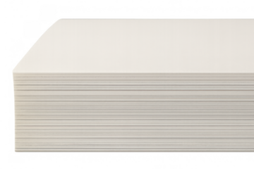 Stack of blank business cards creating a professional stationery mockup on transparent background