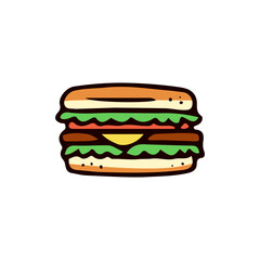 サンドイッチのイラスト