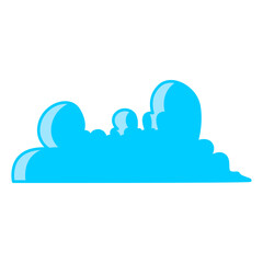 cloud vector, clip art, and symbol. Flat design of  cloud concept and simple design
