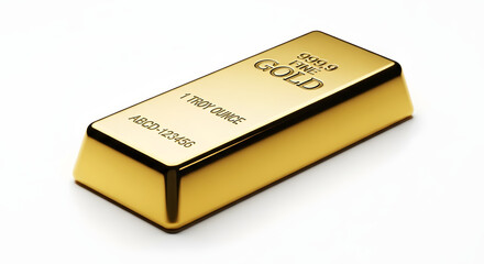 Golden Investment: A close-up view of a lustrous gold bar, symbolizing wealth, value, and financial security, capturing the essence of precious metal and investment opportunities.