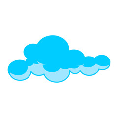 cloud vector, clip art, and symbol. Flat design of  cloud concept and simple design