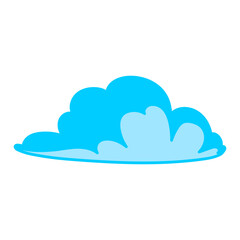 cloud vector, clip art, and symbol. Flat design of  cloud concept and simple design