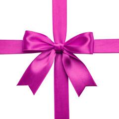 pink bow isolated