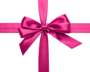 pink bow isolated