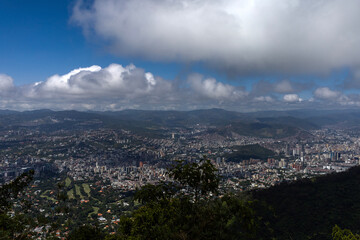 View east to downtown Caracas, Venezuela, from Waraira Repano National Park. Hiking through Ávila