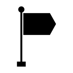 Flag vector silhouette , clip art, and symbol. Shilhouette of  flag concept and simple design