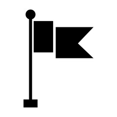 Flag vector silhouette , clip art, and symbol. Shilhouette of  flag concept and simple design