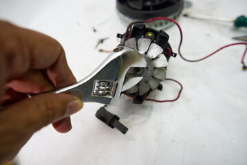 Disassembling a Household Vacuum Cleaner