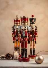 Elegant nutcracker figure in traditional style nutcrackers holiday  decoration christmas toy festive ornament