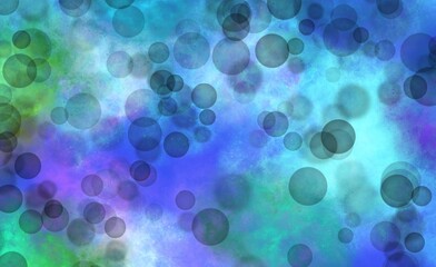 abstract background with circles, Bacground Bubble circle with backg and white color. Abstract design wallapaper, Blurred color gradient background with bokeh effect