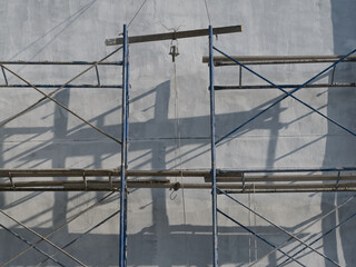Scaffolding steel frame for building construction