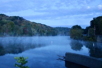 lake in the morning