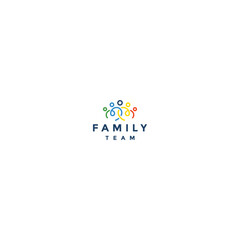 People family team logo vector design template