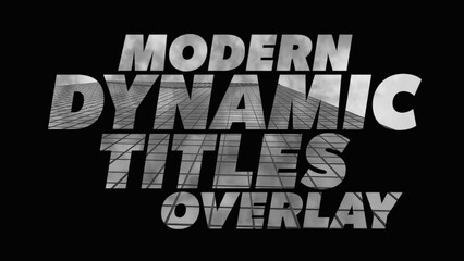 Fast & Slow Sliding Titles Cutout Overlay