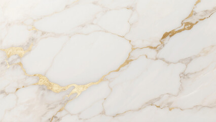 Elegant White Marble Texture with Golden Veins Background with podium ,