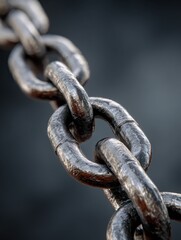 a close up of a chain
