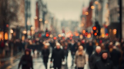 people in bokeh street of london no logos no brands ar 169