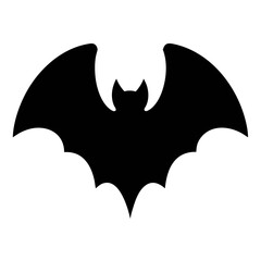 Download black bat silhouette vector for halloween decoration spooky night and party design element