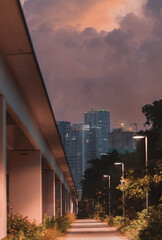 night view of the city sunrise miami 