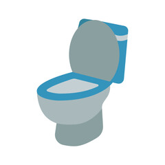 toilet bowl icon vector design template