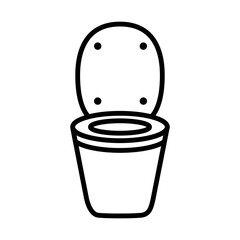 toilet bowl icon vector design template