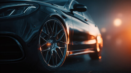 Polished luxury vehicle in modern car dealership showroom displaying premium automotive design and elegant sophistication for high end automobile retail sales business and aspirational lifestyle brand