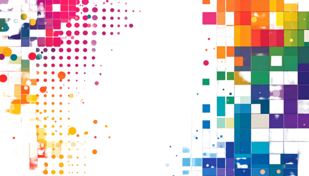 Colorful abstract geometric pattern - Powered by Adobe