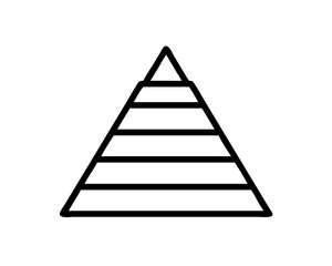 Illustration of a pyramid scheme with layers