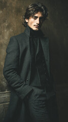 handsome fashionable man