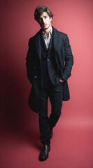 handsome fashionable man