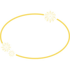 New Year Frame with Firework 