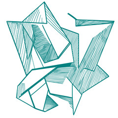 conceptual design vector of linear sharp angles