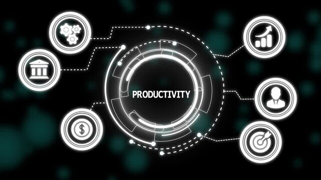 Productivity Concept for Corporate Growth and Success &ndash; Strategic Planning, Market Analysis, and Data-Driven Decision-Making in Modern Digital Environments