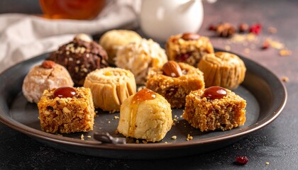 Cookies with nuts and raisins