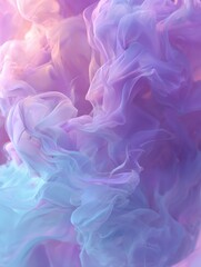 Fototapeta premium abstract pastel colors 3d smoke background 3d wave banner abstract smoke background in soft pastel colors