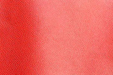 Fototapeta premium Blank red leather texture background, empty red leather pattern background