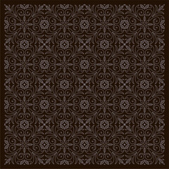 Traditional cloth with beautiful patterns. Modern Indonesian batik motif vector.