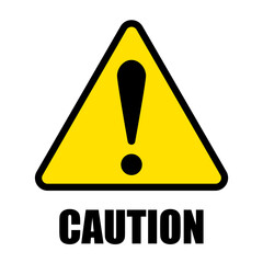 注意を表す黄色と黒のアイコンイラスト