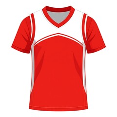 Red and white basketball jersey