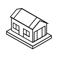 vector illustration of a house art design icon logo